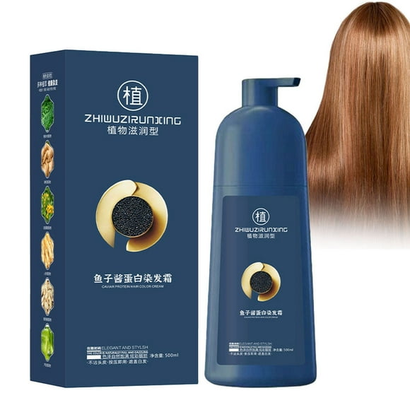 Bradem Hair Color Plant Based Hair Dye Lotion 500ml - Protein Color Protecting Hair Coloring Paste, Natural for White Hair Dyeing