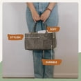 thumbnail image 2 of Diaper Caddy - Nursery Storage Bin and Car Organizer for Diapers and Baby Wipes - Charcoal, Large, 2 of 8
