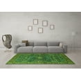 thumbnail image 3 of Ahgly Company Indoor Square Oriental Green Industrial Area Rugs, 7' Square, 3 of 4