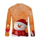 thumbnail image 5 of Blusas y camisas de manga larga y cuello redondo para hombre, informales, a la moda, con estampado navideño, cuello redondo, blusas de licra de manga larga para hombre., 5 of 5