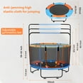 thumbnail image 3 of Skyhot 55" Indoor Outdoor Mini Round Trampoline for Kids with Enclosure Net and Basketball Hoop, 3 of 7