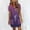 Purple, variant on Sentmoon Boho Maxi Dress Regular Fit Trendy with Print Women Sundress Short Sleeve V Neck Basic Breathable Summer Dresses for Women 2026 with Pockets Purple XXL