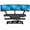 Black, variant on VersaDesk PowerPro Elite 36" Electric Standing Desk Converter w/ Programmable Switch, USB Port & Mobile APP, White