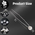 thumbnail image 2 of 20 horquillas para el pelo con perlas, horquillas para el pelo de novia, horquillas para el pelo de boda, horquillas para el pelo con flores para mujer, accesorios para el pelo de dama de, 2 of 7