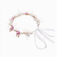 thumbnail image 4 of Cdudpw Baby Girl Floral Headband Flower Crown Elastic Hairband for Newborn Toddler(Purple,5-13 Years), 4 of 5