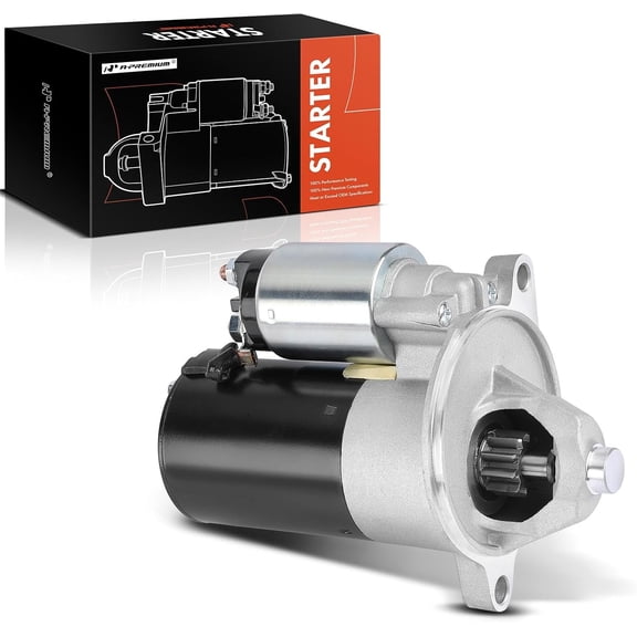 A-Premium Starter Motor Compatible with Ford Mustang 92-93 2.3L, Ranger 91-97 2.3L 98-01 2.5L & Mazda B2300 94-97 2.3L, B2500 98-01 2.5L, 12V 1.4KW CW 10-Teeth, Replace# F87U11000A1B, F87U-11000-A1A