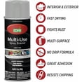 thumbnail image 4 of Color Care Multi-Surface Enamel Spray Paint and Rust Inhibitor, Gray Primer, 12 fl oz, 4-Pack, 4 of 6