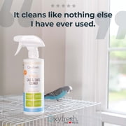 Oxyfresh Premium Cage & Crate Cleaner – Professional Dog Crate & Small Animal & Bird Cage Odor Eliminator – Quickly Cleans, Removes Poop & Deodorizes Pet Odors – Safe & Bleach Free