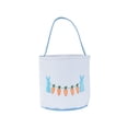 thumbnail image 1 of Eggs for Easter Egg Hunt Canvas Rabbits Basket 9.84x9.06 Inch, Easter Candy Gift Baskets for Children with Sturdy Handle & Spring Decor, 1 of 6