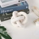 thumbnail image 2 of Cadena decorativa de madera con forma de nudo Deerwin, 15 cm, color blanco, 2 of 6