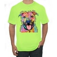 thumbnail image 1 of Dean Russo Best Dog Dog Lover Men's Graphic T-Shirt, Safety Green, X-Large, 1 of 6