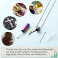 thumbnail image 3 of Cylinder with Glass Vial Keepsake Cremation Jewelry for Ashes Pendant Urn Necklace, 3 of 8