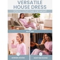 thumbnail image 5 of Casual Nights Women's Fleece Long Sleeve Nightgown, Floral Microfleece Sleepwear with Lace Trim and 3-Button Crew Neck, Floral/Pink Medium, 5 of 6