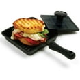 thumbnail image 2 of Norpro Mini Grille en Fonte pour Sandwich Simple, Panini Extérieur, Noir, 2 of 3
