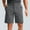 Dark Gray, variant on Mens Shorts Clothing Under $10 Solid Color Casual Button Waist Pockets Outdoors Golf Shorts Straight Barrel Trekking Shorts Pants