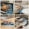 thumbnail image 6 of 2 Pcs Funny Kitchen Towels,Dark Blue Halloween Ghosts Microfiber Dish Towels,Kitchen Tea Towels,Kitchen Towel Set (18" X 26"), 6 of 7