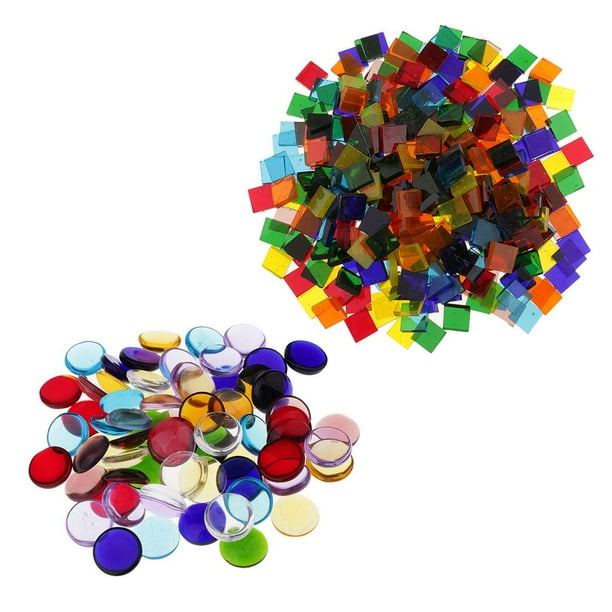 260 Forma forma forma forma Cuadrada De Vítreo Claro Mosaico Tessera DIY Craft