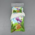 thumbnail image 1 of Ambesonne Fantasy Bedding Set 3 Pcs, Woods Grass Cartoon Art, Twin XL, Multicolor, 1 of 3