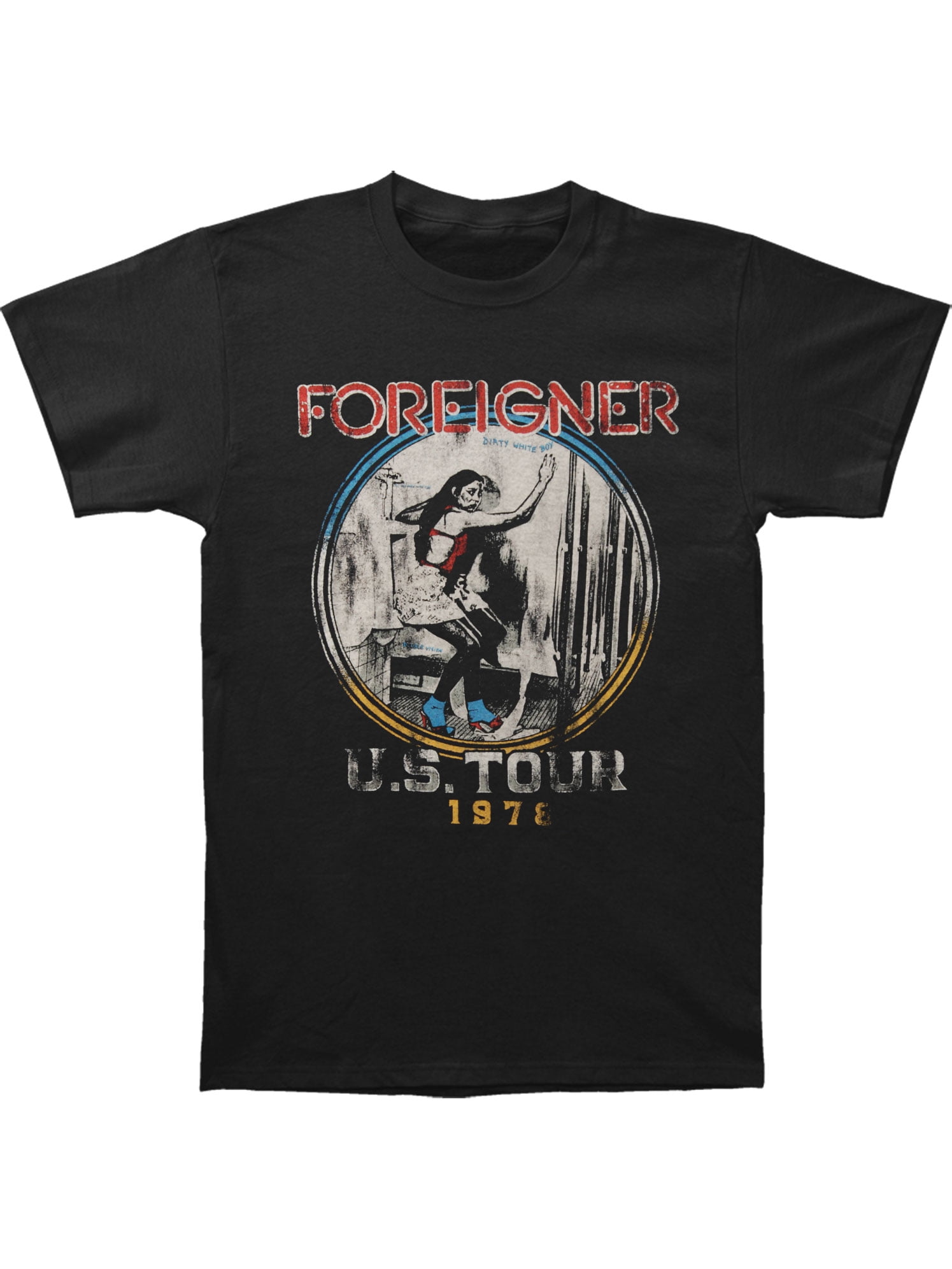 Foreigner Foreigner Men's US Tour Slim Fit Tshirt Black Walmart