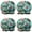 Doberman Dog Pattern, variant on Shower Caps,Pug and Footprint Waterproof Shower Cap for Women 4 Pieces,Double Reusable Hair Cover for Shower PEVA Elastic Stretch Hem