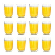 Vikko SMALL Juice Glasses, Heavy Base Glassware, 5 Ounce Clear Glass Tumbler, Cup for Drinking Orange Juice, Water, Kids Glass Drinking Glasses for Tasting, 5 oz Juice Glass, Set of 12