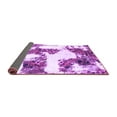 thumbnail image 2 of Ahgly Company Indoor Square Abstract Purple Modern Area Rugs, 4' Square, 2 of 4