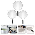 thumbnail image 6 of HEMOTON HOMEMAXS 3pcs Fine Mesh Grease Oil Splatter Guard with Handle Stainless Steel Screen Guard, 6 of 6