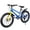 Blue 20inch, variant on Zukka 20 inch Mountain Bike Fat Tire 7 Speed Hardtail Dual Disc Brake for Youth Boys Girls Orange