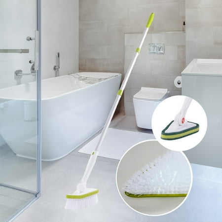 

Krqap Tub Tile Cleaner Brush With Two Heads Shower Toolfor Bathroom Bathtub Toilet Floor
