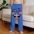 thumbnail image 3 of Blue Kids Girl Boy Graphic Spandex Trousers Pants for Kid Beach Lounge Hawaiian Tropical Straight Leg Long Leg Summer Fall 2026 Clothing Fashion Y2K 11 Year, 3 of 9