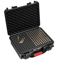 Waterproof Protective Ammunition Case | Secure Locking Storage for 200 Rounds | Durable Travel Container for Rifle Cartridges