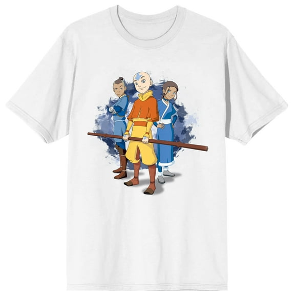Avatar The Last Airbender Character Group Men's White Graphic Tee - L
