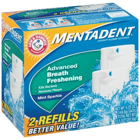 Mentadent® Mint Sparkle Advanced Breath Freshening Toothpaste Refills 10.5 oz. Box