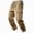Khaki, variant on HOMADLES Men's and Big Men's Casual Joggers Pants Quick Dry Loose Fit Sports Pants Solid Color Side Pocket Athletic Pants Khaki Size L
