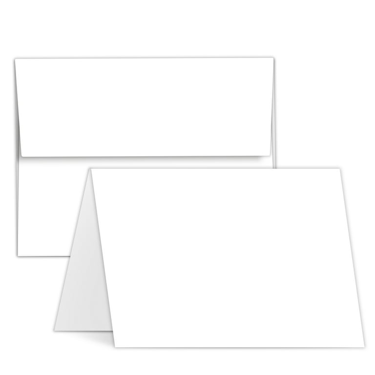 Greeting Cards Set – 4.5 x 6 Blank White Cardstock and Envelopes |  Perfect for Business, Invitations, Bridal Shower, Birthday, Invitations,  Weddings