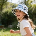thumbnail image 2 of NIEWTR Toddler Sun Hat UPF 50+ Sun Protective Bucket Hat for Kids Boys Girls Wide Brim Summer Beach Fishing Safari Adjustable Hat(A-White,1-2 Years), 2 of 9