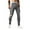 Gray, variant on Men's Ripped Jeans Slim Fit Straight Leg Pocket Solid Color Elastic Tight Fitting Small Leg Denim Pants Black