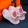 thumbnail image 2 of NOEGOEU Kids Sneakers Boys Girls Running Tennis Shoes Athletic Sports Casual Breathable for 4-16 Years (Pink,13-14 Years), 2 of 4