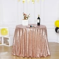 thumbnail image 4 of Poise3EHome 70 Inch Round Rose Gold Sequin Tablecloth for Party Cake Dessert Table Exhibition Events, 4 of 4