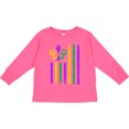 thumbnail image 3 of Inktastic Mardi Gras Flag 2 Boys or Girls Long Sleeve Toddler T-Shirt, 3 of 5