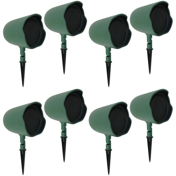 8 JBL GSF6-GN 6.5" Landscape Ground Stake/Wall Mount 70v Commercial Speakers Amp