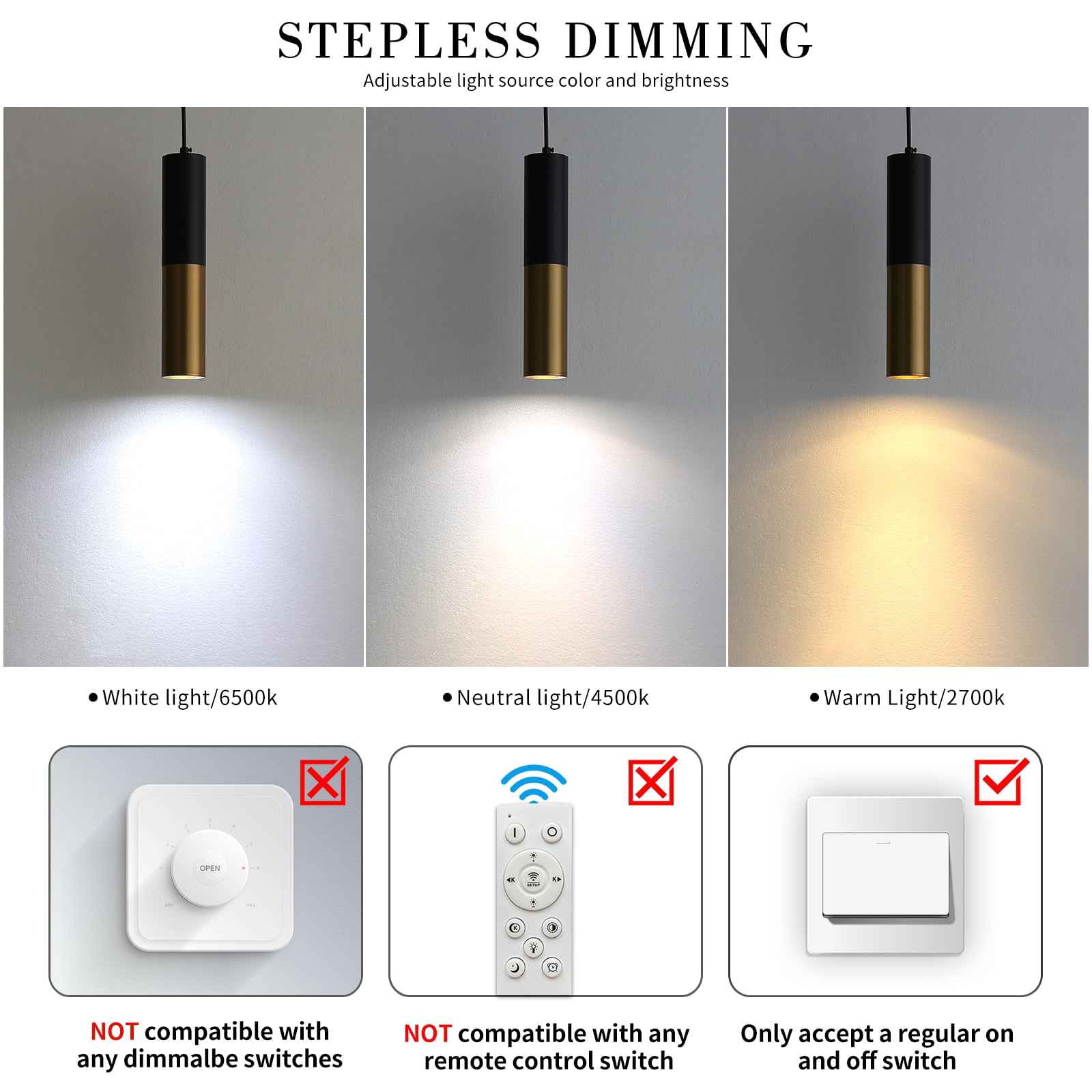 Modern Linear Pendant Light for Kitchen Island LED Hanging Light Fixture with Bubble Acrylic 3 Color 3000K/4500K/6500K, Mini Ceiling Chandelier Lighting