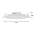 thumbnail image 3 of Satco Lighting S11716 Led Canless Recessed Fixture 8" Recessed Trim - White, 3 of 3