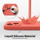 thumbnail image 4 of Funda de silicona para iPhone 14 Plus con protector de cámara, funda de gel de goma suave, fina y ajustada, protección estética de TPU con agarre, neutra, para mujer y niña, color naranja, 4 of 8