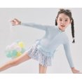 thumbnail image 5 of REDARER Girls Swimwear Set Long Sleeve Floral Print Polyester Cute Japanese Style Swimsuits for Toddler,Girls Swimsuit,2-4 Years, 5 of 8