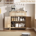 thumbnail image 4 of Bingirl Natural Rattan Sideboard Buffet Cabinets, 4 of 6