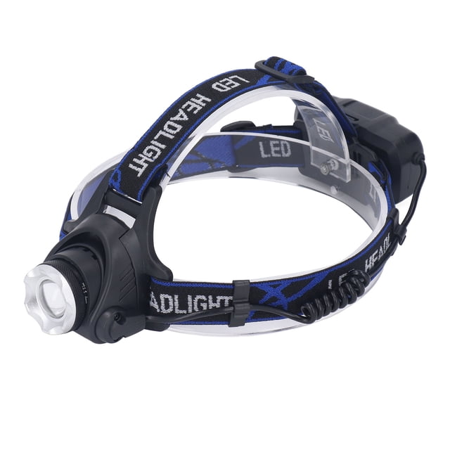 Lámpara De Cabeza, Lámpara De Cabeza LED ABS De aleación De Aluminio De Amplia Aplicación Ajustable, Superbrillante, 3 Modos, Recargable Para Acampar