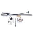 thumbnail image 3 of 30 Inch Polish Stainless Steel GM Manual Floor Shift Steering Column with 9 Hole Wheel Adapter Key Silver, 3 of 10