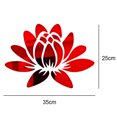 thumbnail image 2 of Bienvenido Lotus Adhesivo de pared acrílico autoadhesivo para sala de estar, sofá, fondo, espejo, adhesivo de pared, 2 of 5