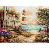 thumbnail image 1 of Cuadros Decorativos Bordado completo DIY lienzo estampado 11CT punto de cruz mar faro Kit Decoración DQrwqpou Nuevos Originales, 1 of 8